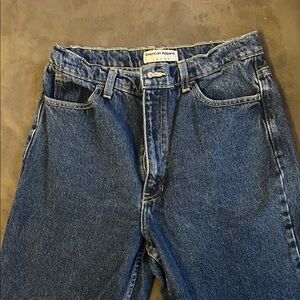 American Apparel Men's Dark Blue Relaxed Jeans